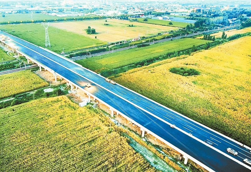 S229上跨新焦铁路桥建成通车